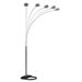 Arch Floor Lamp in Satin Nickel