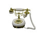 Classic Telephone in White Marble