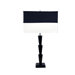 Crystal Table Lamp in Black and White