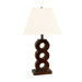 Three Ring Chocolate Table Lamp