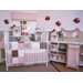 Pink Ladybugs and Dragonflies 4 Piece Crib Bedding Set