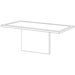 Mendocino Credenza Top with Modesty Panel