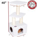 40" Bungalow Sherpa Cat Tree