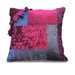 Patchwork Cranberry/Olive Pillow Shell