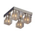Blocs 4 Light Semi Flush Mount