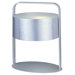 Percussion Table Lamp in Brushed Aluminum