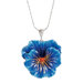 Pansy Flower Necklace in Purple
