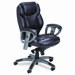 300 Series Mid-Back Leather Swivel / Tilt Office Chair with Arms