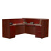 Luminary Reception Station with Return and 2 File Pedestals