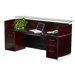Napoli 87" W Reception Desk with 2 Pedestals