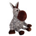 Bungee Zebra Plush Dog Toy