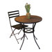 Round Bistro Table with Slate Top