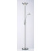 Rome Floor Lamp in Satin Chrome