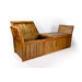 Teak Enclosed Inlay Bench