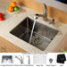 Undermount 32" Kitchen Sink with Faucet and Soap Dispenser