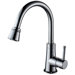 One Handle Single Hole Kitchen Faucet with Soap Dispenser and Pull Out Spray
