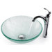 Broken Glass 16.5" Vessel Sink and Rivera Faucet