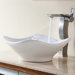 Combos Tulip Ceramic Sink and Single Hole Faucet with Single Hande