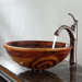 Tiger Eye Glass Vessel Sink and Riviera Faucet