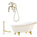 Newton 67" Slipper Tub with Deck Mount Faucet