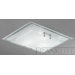 Rectangular Two Light Ceiling/Wall Flush Mount in Chrome