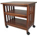 Mission TV/Printer Cart in Chestnut
