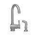 Deco Single Handle Single Hole Bar Prep Sink Faucet with Side Spray