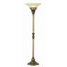 Timeless Elegance Torchiere Floor Lamp in Applewood