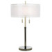 Seeri Table Lamp in Brushed Chrome and Black Chrome