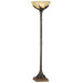 Montana Reflections Torchiere Floor Lamp in Dark Fruitwood