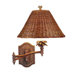 Tropical Swing Arm Wall Lamp in Solar Bronze