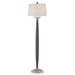 Floor Lamp in Brushed Nickel and Steel
