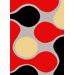 Rainbow Black/Red Rug