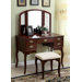Madera Vanity Table with Matching Stool