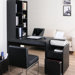 Concept 2 Piece Modular Office Desk with Bookcase