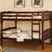 Baltimore Twin over Twin Bunk Bed with Built-In Ladder