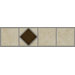 Villa Pescara 2.4" Listello Accent Tile in Beige