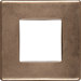 Metal Square Frame Tile Accent in Bronze