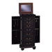 Lucca Black Jewelry Armoire