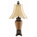 Antique Copper Carved Vase Table Lamp (Set of 2)