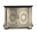 2 Door Accent Cabinet in Aged Metallic
