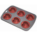 Master Class Smart Heart Rigid Support Six Holes Baking Pan