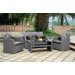 Aruba 4 Piece Deep Seating Group with Cushions