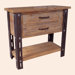 Rustic Forge Console Table