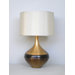 Kiss Table Lamp in Rust Horizon with Pebble Shade