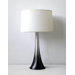 Flamingo Table Lamp in Smoke with White Linen Shade