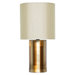 Pillar Table Lamp with Pebble Shade in Champagne Shadow