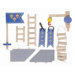 Castle Accessories Set in Blue