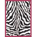 Black & White Zebra Glam Pink Passion Rug