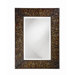 Fletcher Wall Mirror in Antique Black with Verde & Red Accents